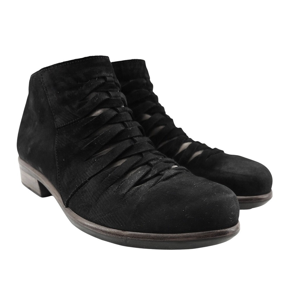 NAOT Black Woven Leveche Bootie - Size 8.5 / EU39